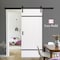 Renin 36 in. x 84 in. Easy-Build Ready to Assemble Authentic Cross-Brace Barn Door Kit BD069W01BW1BWE36084 - alternate 3